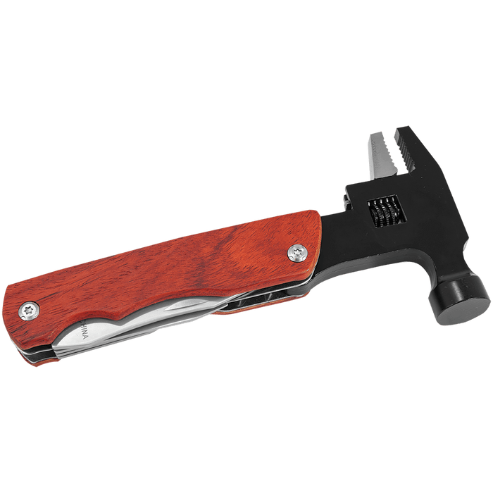 6.75" Hammer Multi-Tool with Wood Handle/Pouch