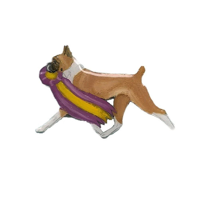 Hand-Painted Boxer Pin
