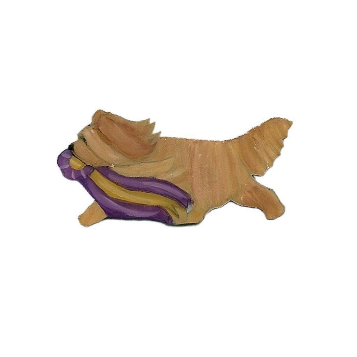 Hand-Painted Briard Pin