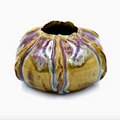 Handmade Loofah Wide Vase, Purple