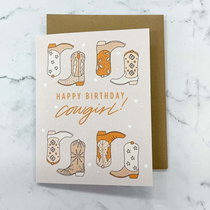 Happy Birthday Cowgirl Card - Lyla's: Clothing & Gifts - Online and Rockwall Texas Boutique