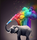Happy Elephant Paint By Numbers Kit