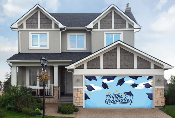 Happy Graduation Garage Door Cover Banner Backdrop (1)