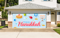 Happy Hanukkah Jewish Holiday Garage Door Wrap Cover Mural Decoration