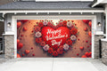 Happy Valentines Day Garage Door Cover Wrap Mural Home Decoration (Design #19)