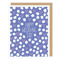 Hearts and Flowers Wedding Day Card