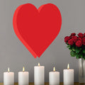 21x24 inch Hearts Decal Installed Above Candles