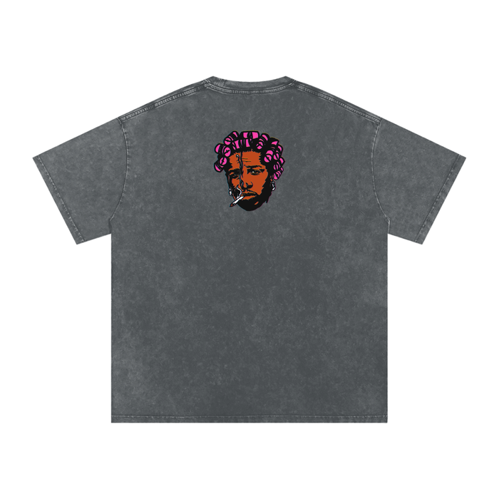 Helicopter - Snow Washed Oversized Cotton T-Shirt