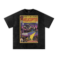 Helicopter - Snow Washed Oversized Cotton T-Shirt