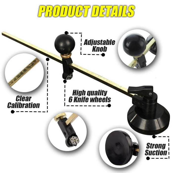 Home Cutz Adjustable Circular Glass Cutter