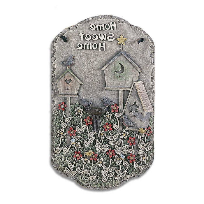 Home Sweet Home Birdbaths Resin Wall Decor | 13"x8"