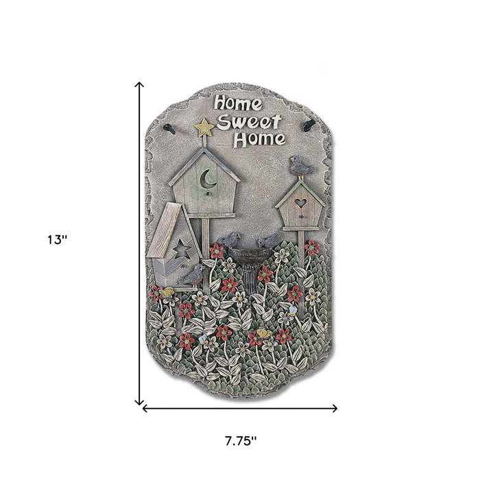 Home Sweet Home Birdbaths Resin Wall Decor | 13"x8"