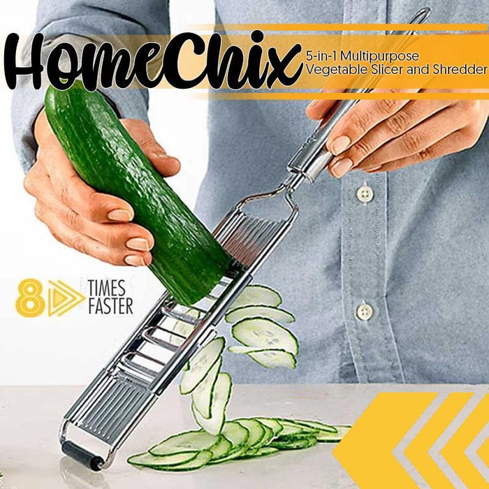 HomeChix 5-in-1 Multipurpose Vegetable Slicer and Shredder