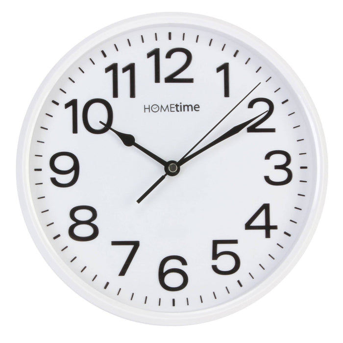 Hometime 10" White Wall Clock