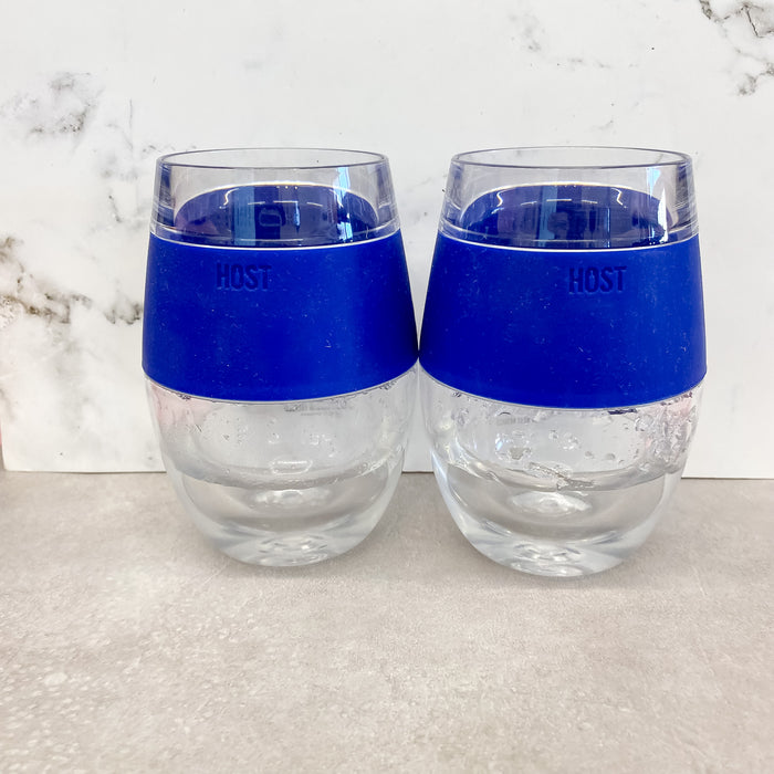 HOST Wine Freeze Cup Set in Blue - Lyla's: Clothing & Gifts - Online and Rockwall Texas Boutique