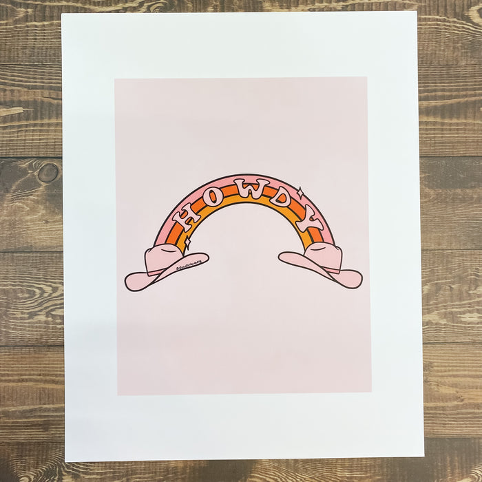 Howdy Hat Art Print - Lyla's: Clothing & Gifts - Online and Rockwall Texas Boutique