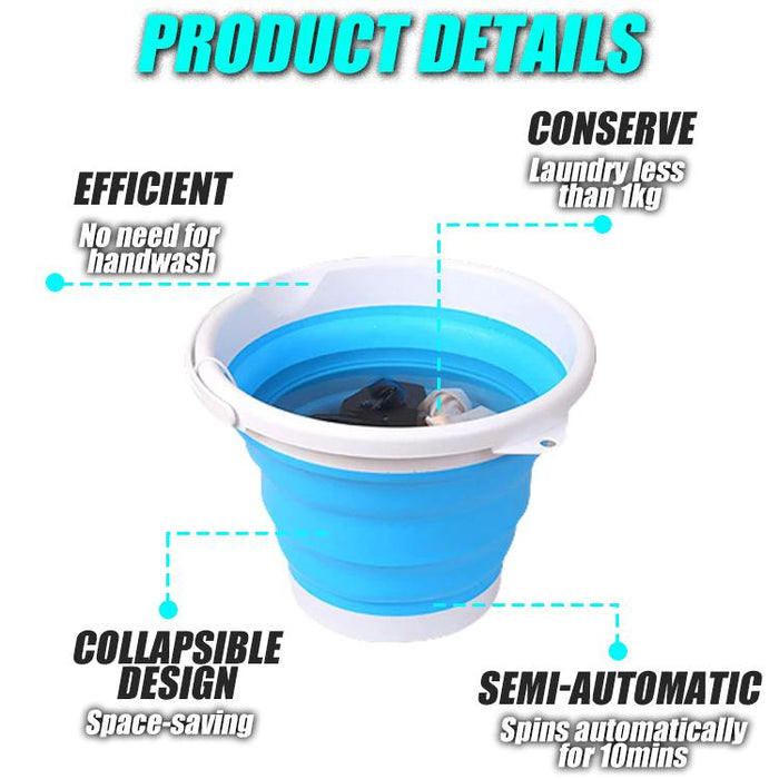 HQNetz Portable Mini Tub Washing Machine