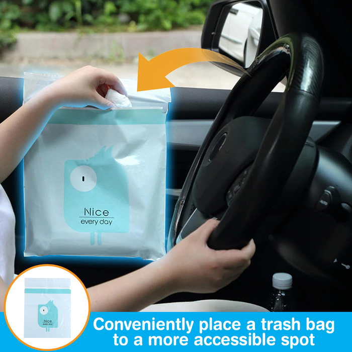 HYHM Easy Stick-On Disposable Car Trash Bags