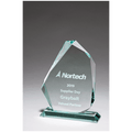 7.6" Iceberg Series Thick Jade Glass Award