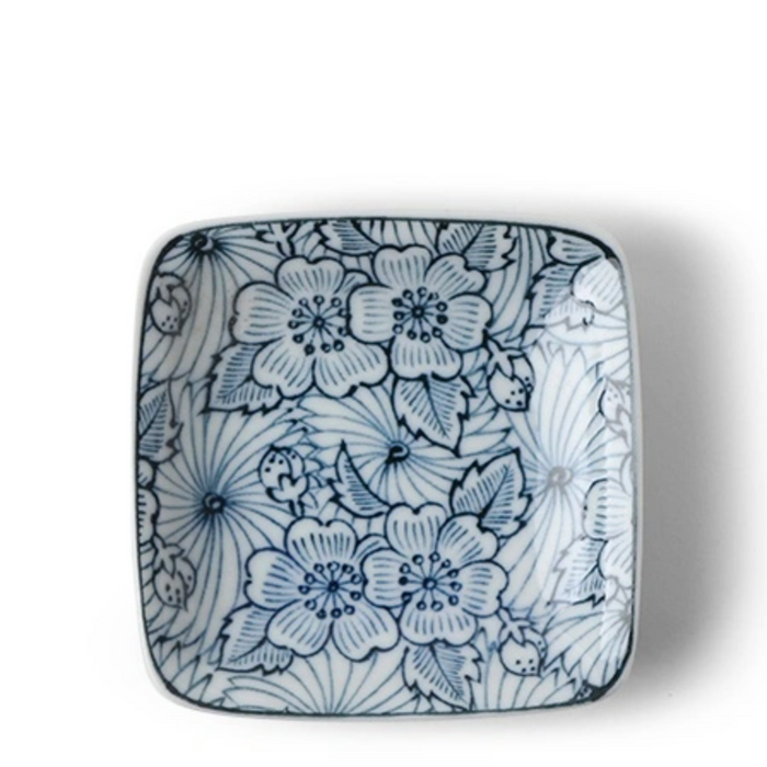 Indigo Blossoms Sauce Dish