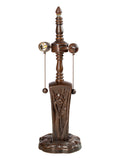 Iris 20" Tall Antique Bronze Finish Metal Base