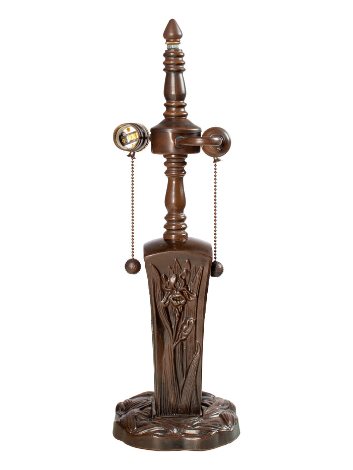 Iris 20" Tall Antique Bronze Finish Metal Base