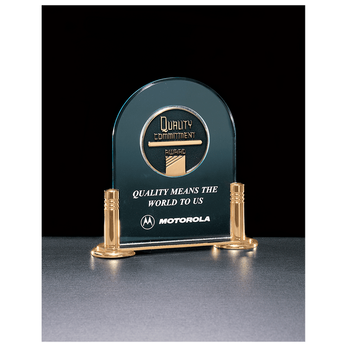 Jade Acrylic w/Gold-Plated Brass Base and 2.5" CAM Insert