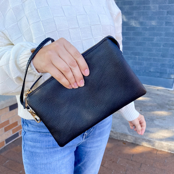 Jen & Co Riley Crossbody Handbag in Black - Lyla's: Clothing & Gifts - Online and Rockwall Texas Boutique