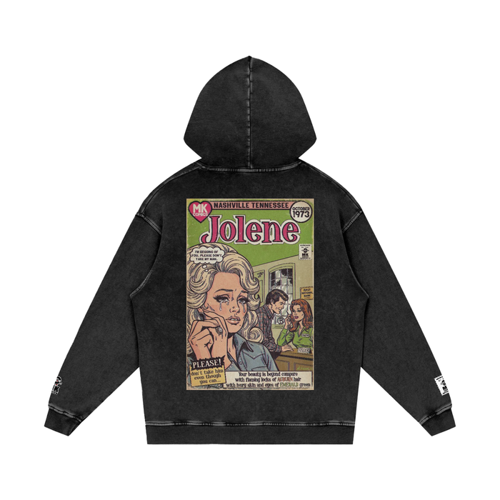 Jolene - Snow Washed Loose Cotton Hoodie