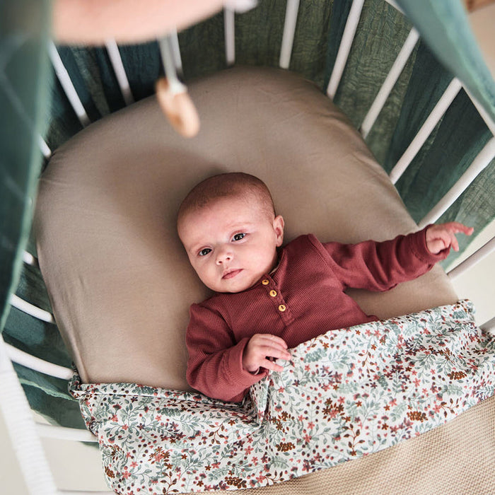 Jollein -  Jersey Fitted Sheet 70x140cm - Nougat - Mabel & Fox