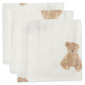 Jollein - Muslin Mouth Cloth - Teddy Bear (3 Pack) - Mabel & Fox