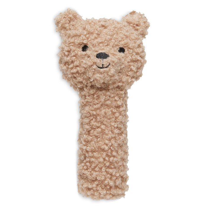 Jollein - Rattle Teddy Bear - Biscuit - Mabel & Fox
