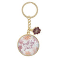 Keychain Pink Walk By Faith 2 Cor. 5:7