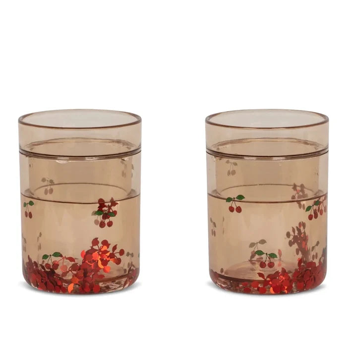 Konges Slojd - Glitter Cups - Cherry (2 Pack) - Mabel & Fox