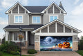 Lanterns Glowing At Moonlight In The Spooky Night - Decor-Your-Door