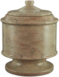 Large 145 Cubic Inch Brown Lasting Tribute Cameo Marble Pet Cremation Urn