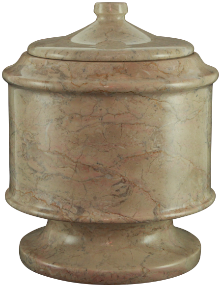 Large 145 Cubic Inch Brown Lasting Tribute Cameo Marble Pet Cremation Urn