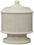 Large 145 Cubic Inch Lasting Tribute Antique White Marble Funeral Cremation Pet Urn