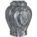 Large/Adult 220 Cubic Inch Embrace Cashmere Gray/White Marble Cremation Urn