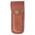 Leather Sheath with Snap Closure for Folding Knife - KNF11