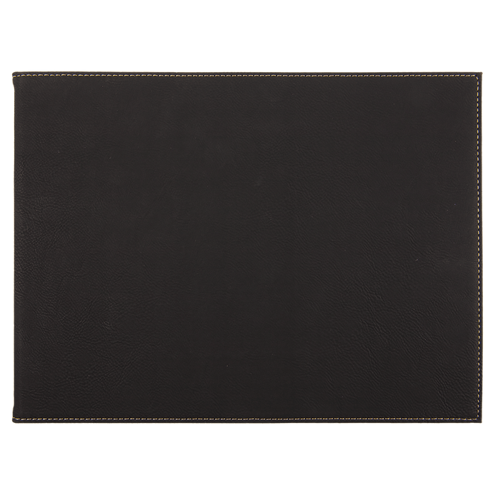 Black/Gold Leatherette Certificate Holder for 8.5" x 11"