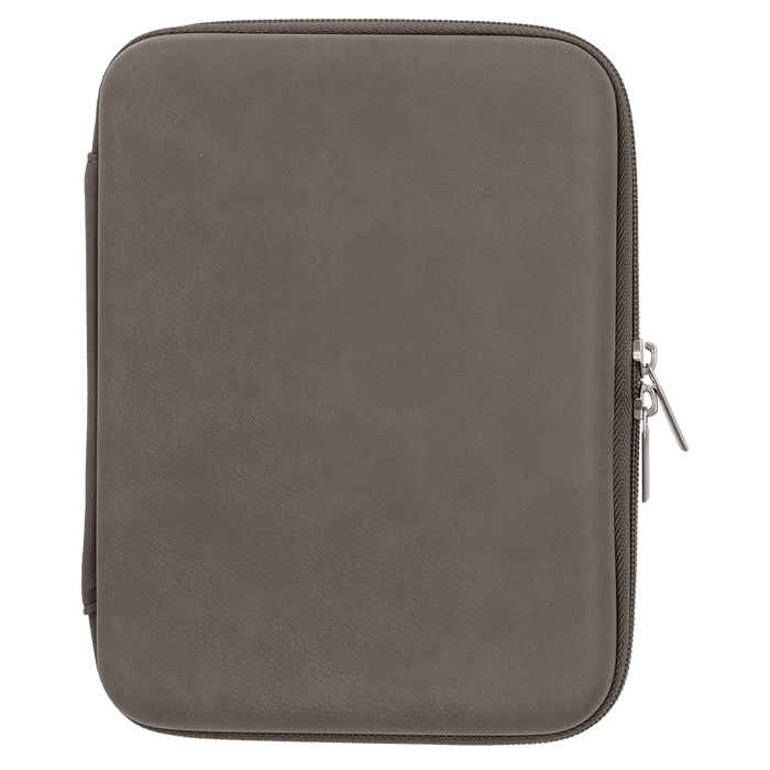 8.5" x 6" x 1.75" Gray Leatherette Cord Case
