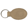 Leatherette Oval Keychain - KCL01