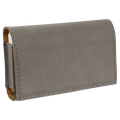 4.75" x 3.1" Gray Leatherette  Pill Box