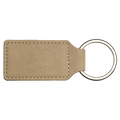 Leatherette Rectangle Keychain - KCL08