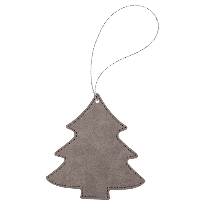 Leatherette Tree Ornament with String - OL05