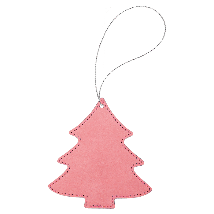 Leatherette Tree Ornament with String - OL05