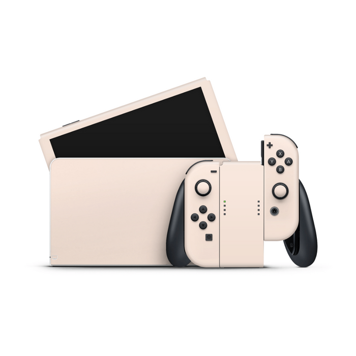 Light Creme Nintendo Switch OLED Decal Skin