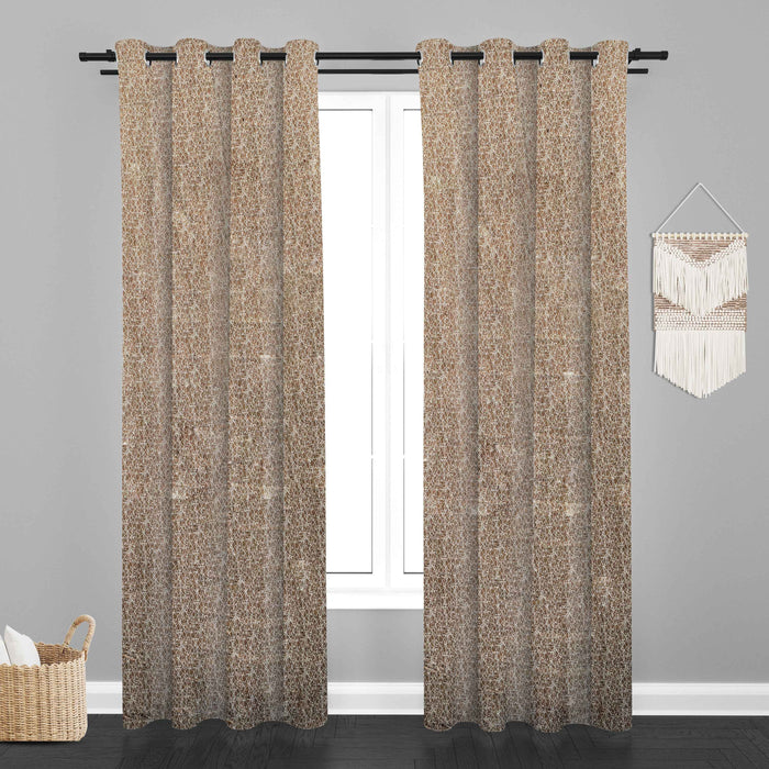 Lima  Teaxure Design Jaquard Fabric Curtain -Beige