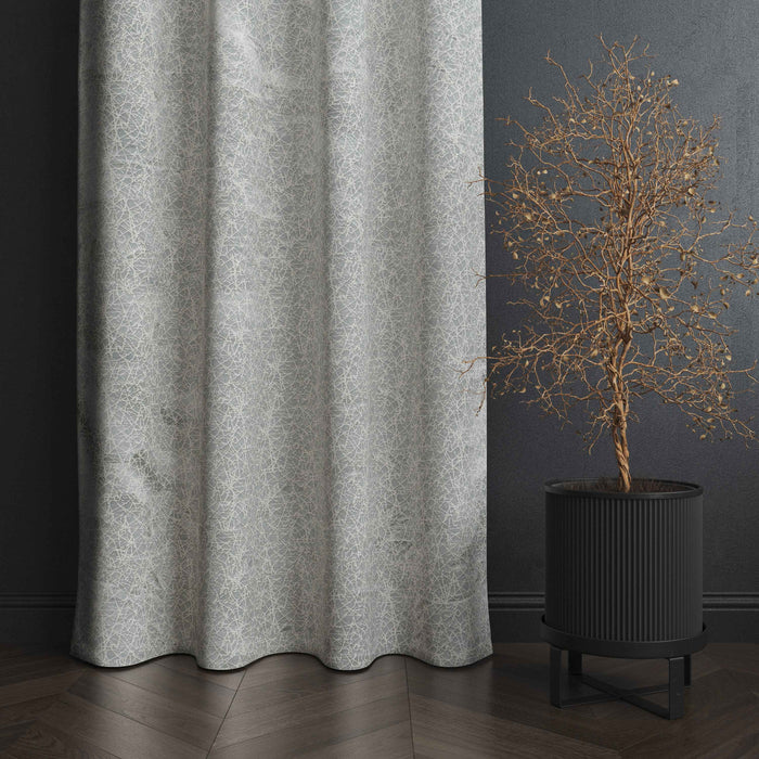Lima  Teaxure Design Jaquard Fabric Curtain -Light Grey